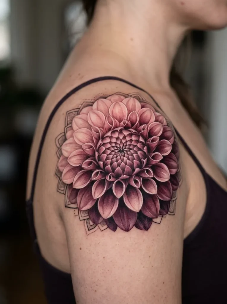 Detailed dahlia
