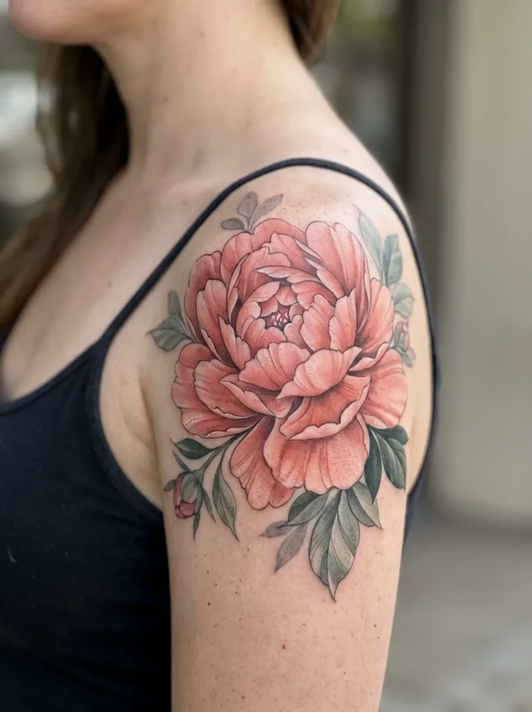 Layered peony